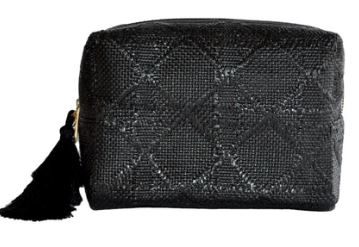 LUXE BALI Straw Bag Black