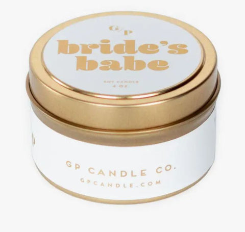 Brides Babe Tin Candle