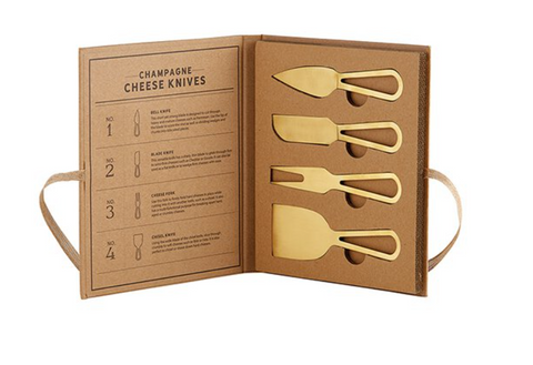 Cheese Knife Set Gold