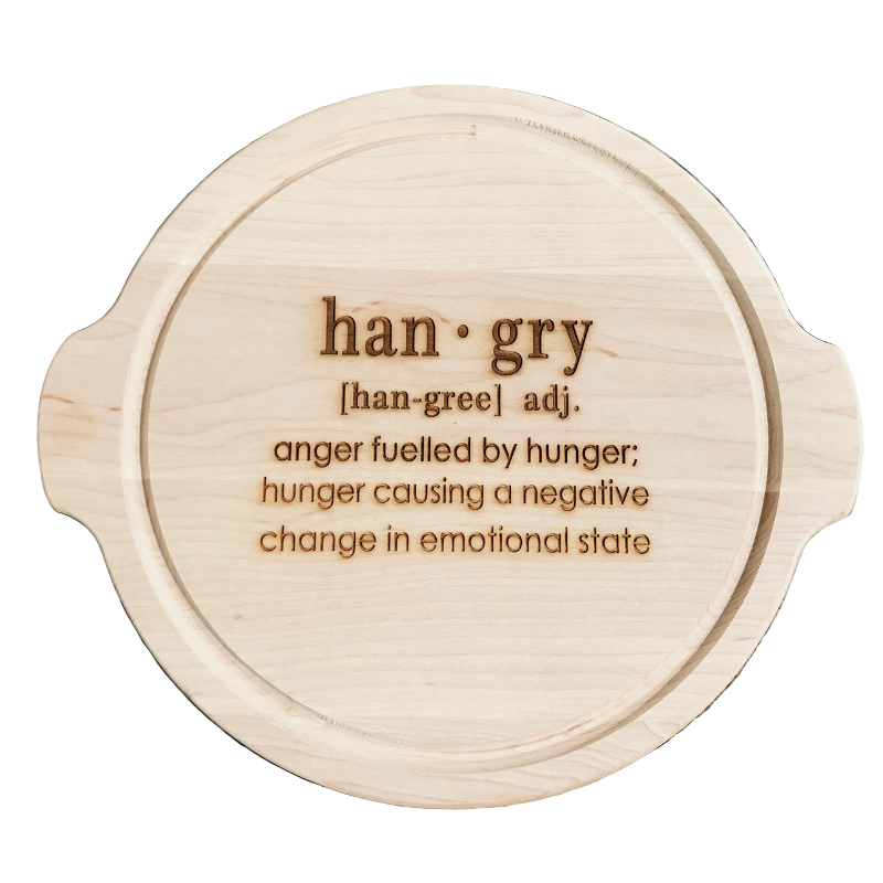 Circle Cutting Board with Handles