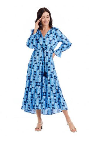 Blue Dolan Maxi Dress