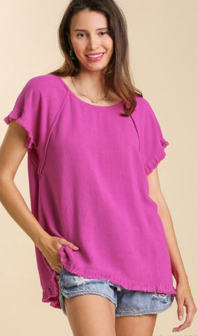 Frankie Mulberry Top
