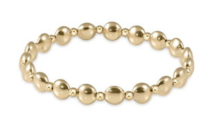 Honesty Grateful Gold Bead Bracelet