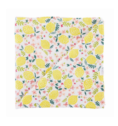 Lemon Muslin Swaddle Blanket