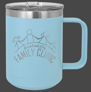 Custom Light Blue Coffee Tumbler