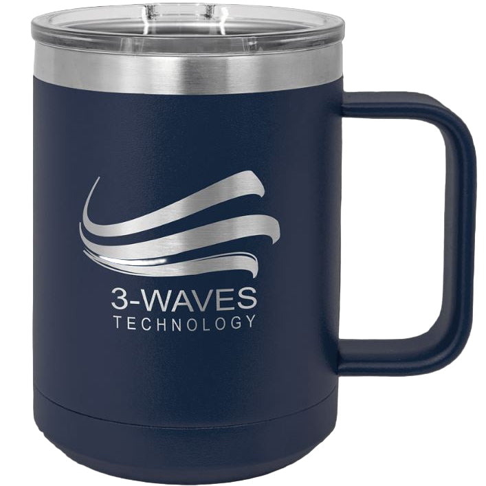Custom Navy Coffee Tumbler