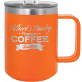 Custom Orange Coffee Tumbler