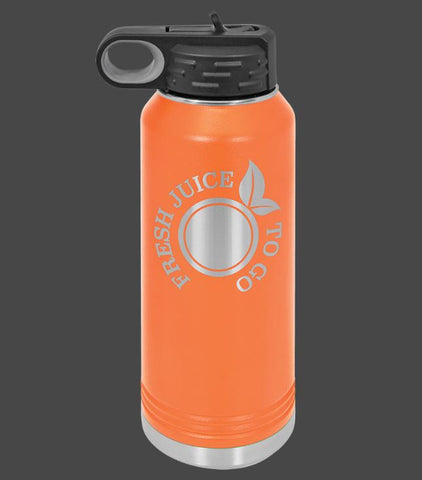 Custom Orange Water Bottle