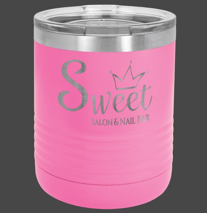 Custom Pink Lowball Tumbler