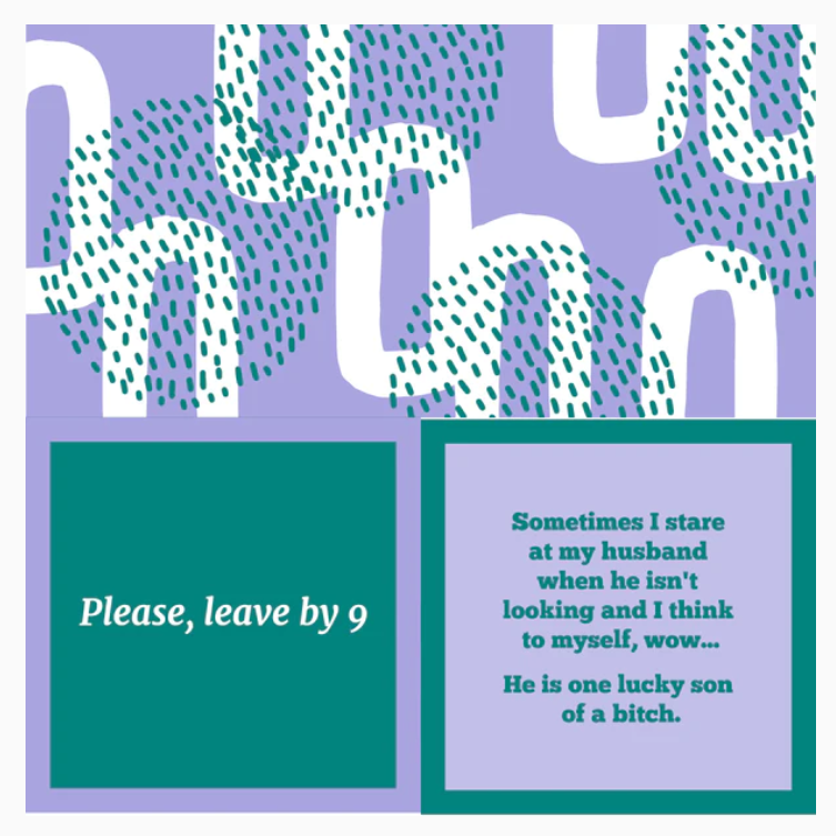 Please Leave by 9 Napkin Set