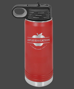 Custom Red Water Bottle