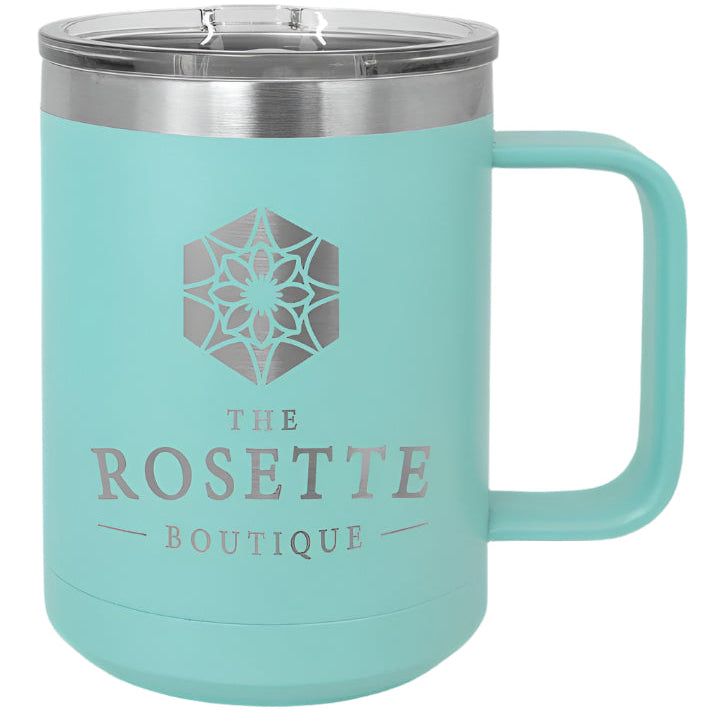 Custom Teal Coffee Tumbler