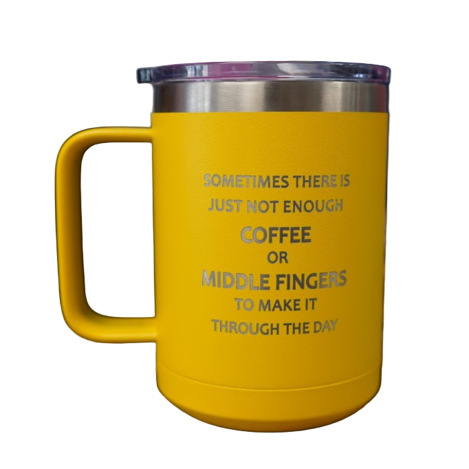 Custom Yellow Coffee Tumbler