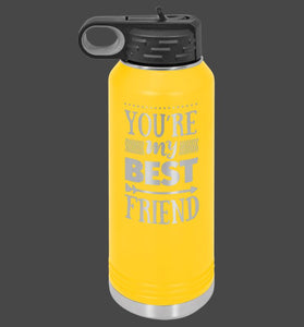 Custom Yellow Water Bottle